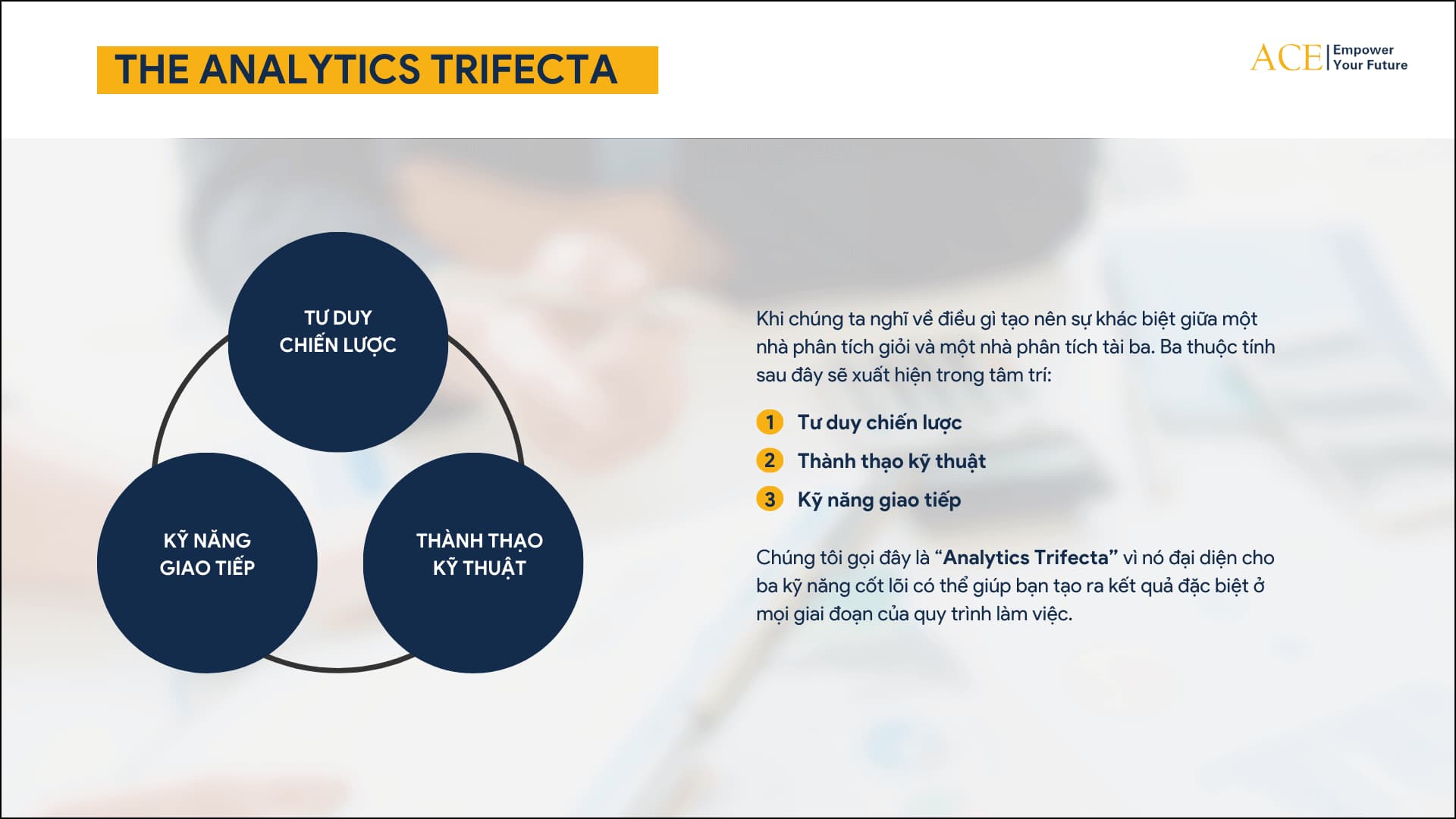 Data Analysis Workflow ACE Academy