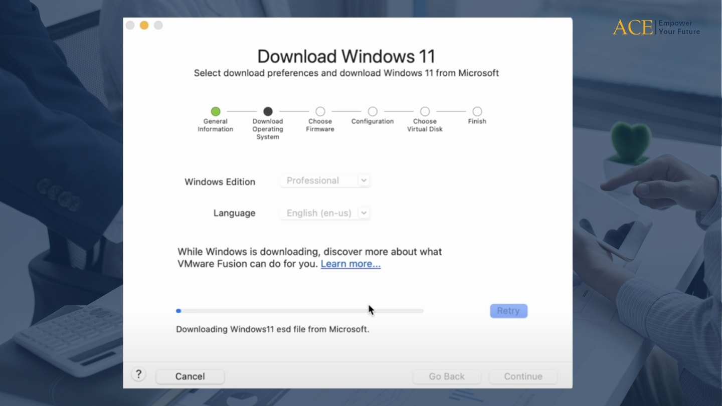 Downloading Windows11 - ACE Academy