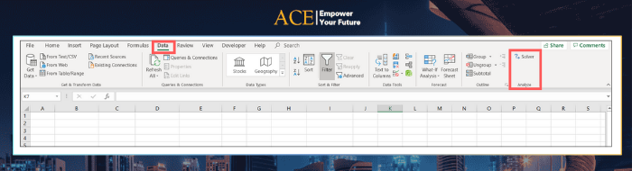 Cách tải Solver Excel cho Windows - ACE Academy