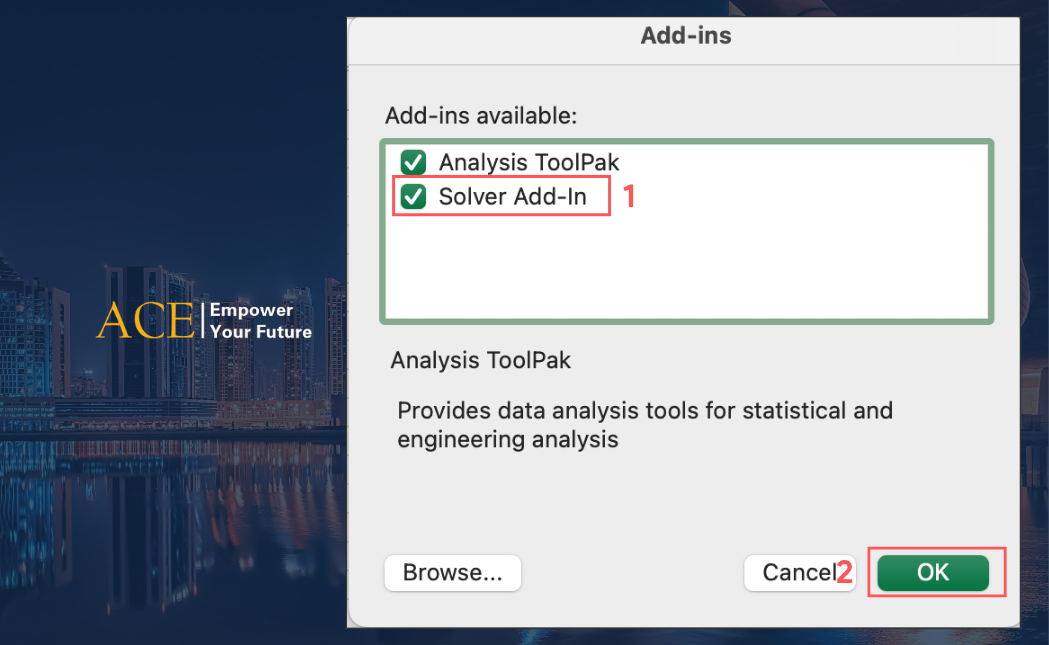 Cách tải Solver trong Excel cho Mac