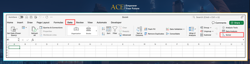 Cài Solver trong Excel cho Mac - ACE Academy