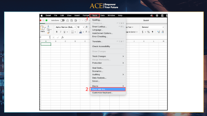 Cài Solver trong Excel cho Mac - ACE Academy