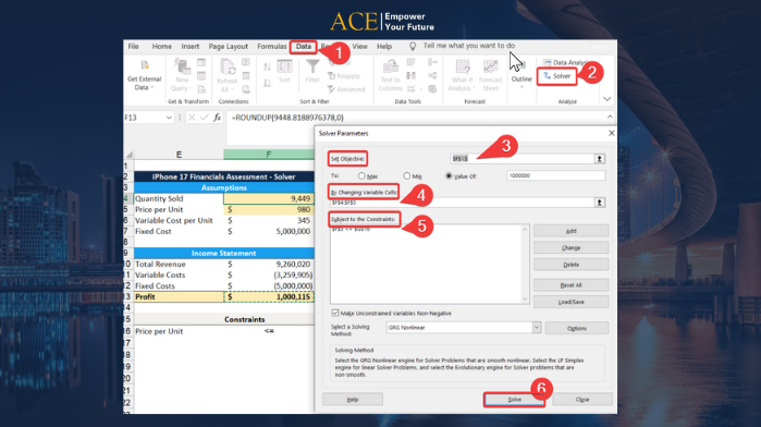 Cài Solver trong Excel cho Windows - ACE Academy (1)