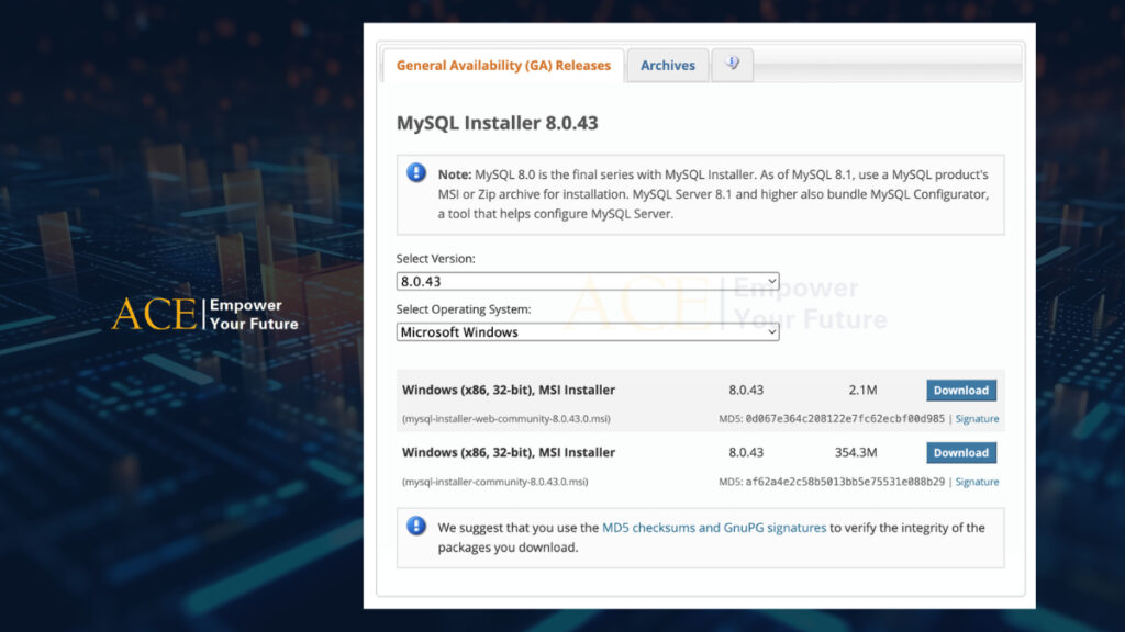 MySQL là gì? Hướng dẫn cài đặt MySQL chi tiết - ACE Academy