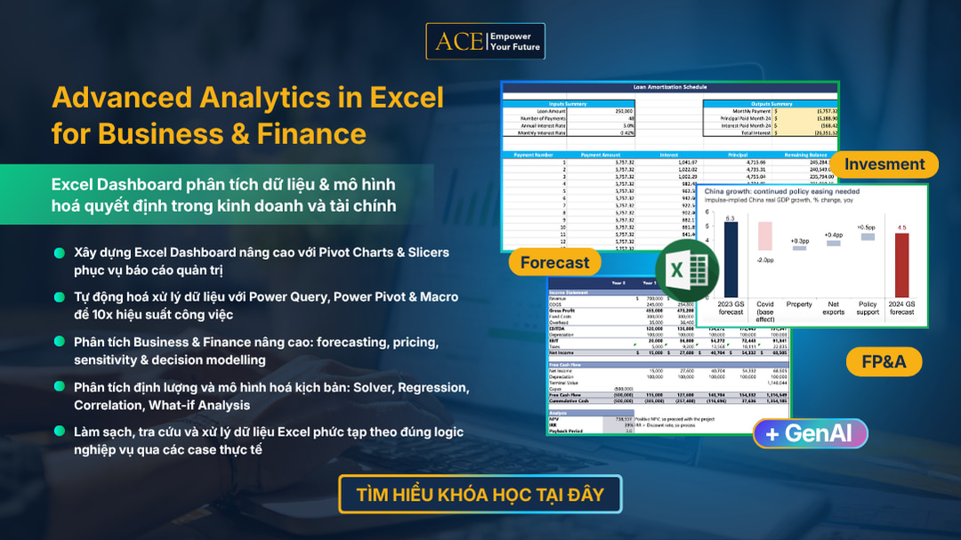 khóa học excel
