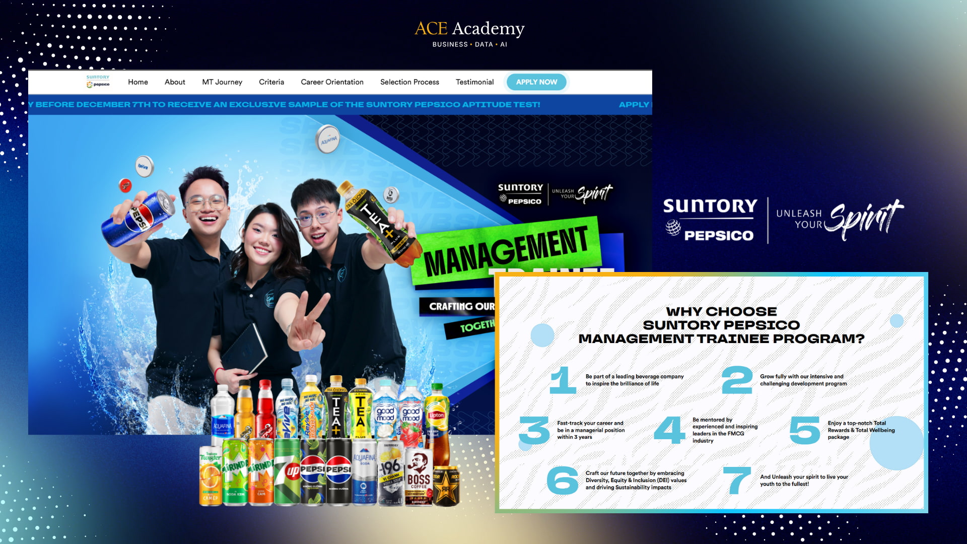 3. Suntory PepsiCo Vietnam Management Trainee Program