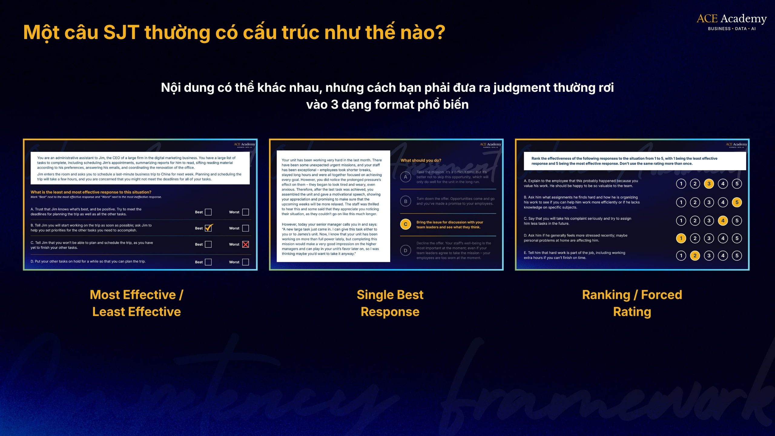 Situational Judgement Test là gì